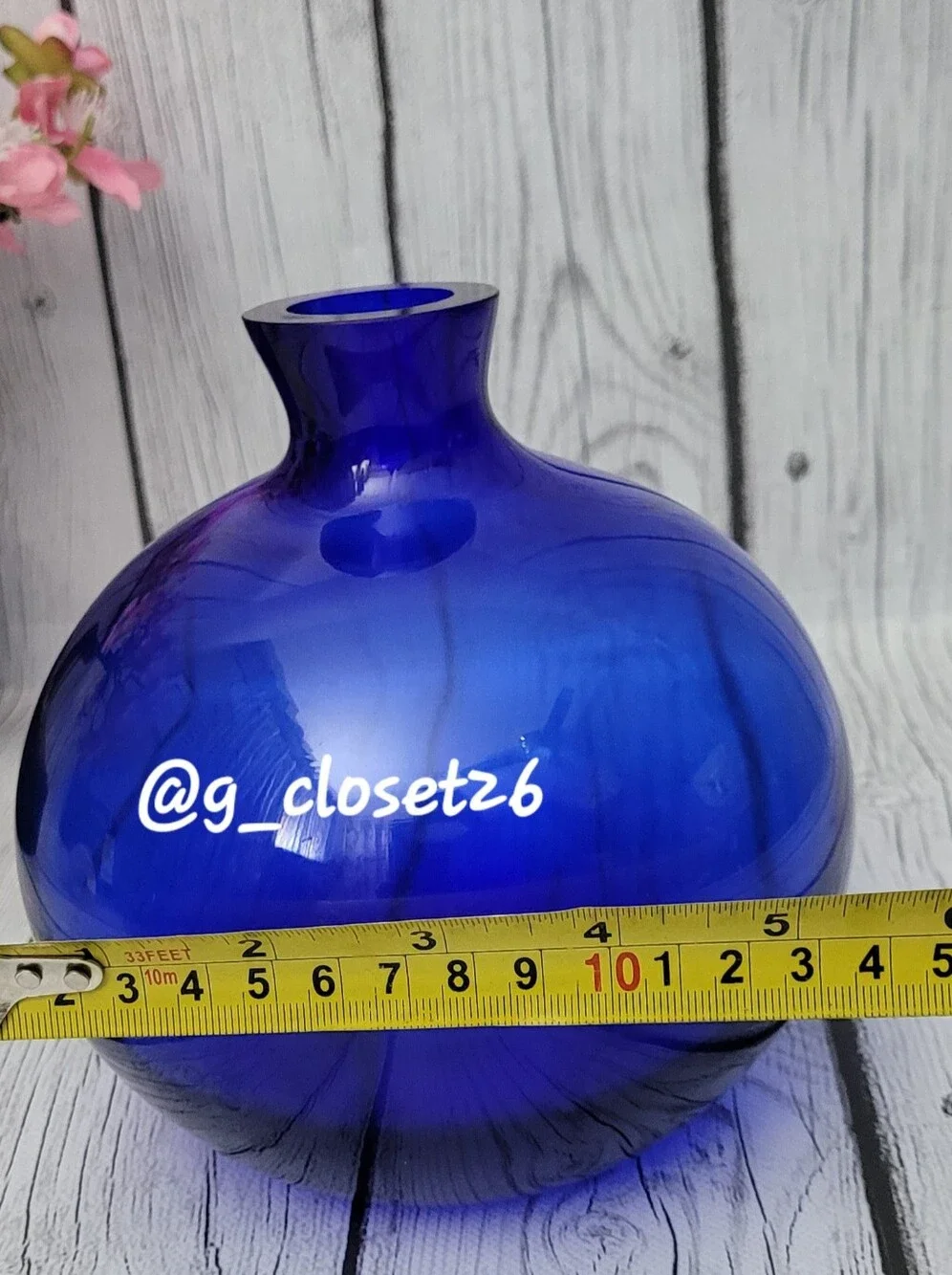 Gorgeous Design Cobalt Round Bud Vase